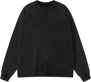 Sudaderas Premium de Corte Holgado con Lavado Mineral Efecto Desgastado Otoñal, Acabado con Tinte de Pigmentos Sostenibles, Logotipo Personalizado Bordado, 100% Algodón Felpa - Product Image 3