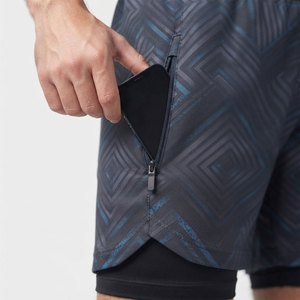 Shorts de sport 2 en 1 pour homme, design athlétique moderne, apparence élégante, adaptés à la musculation, à la tenue décontractée et au jogging. - Product Image 4