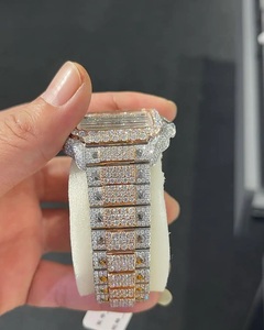 Reloj de pulsera para hombre, de lujo, estilo hip hop, mecánico automático, edición limitada, vintage, antiguo, de oro rosa de dos tonos, con números romanos cuadrados modernos - Product Image 4