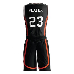 Ensemble d'uniformes de basketball en polyester de haute qualité, respirant, couleurs personnalisables, impression numérique antibactérienne, tenue d'équipe, grandes tailles - Product Image 4