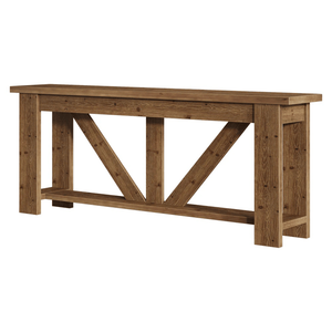 Moderna Consolle Lunga in Legno Massello per Casa, Appartamento e Hotel - Product Image 3