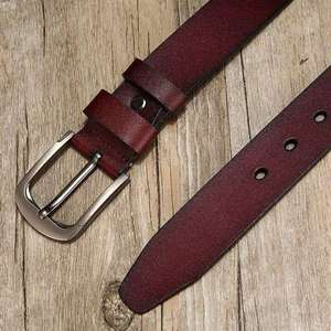 เข็มขัดหนังแท้ผู้ชายแบรนด์หรูสไตล์คลาสสิก ทนทาน ทำจากหนังวัวแท้ ราคาประหยัด - Product Image 3