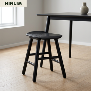 High Quality <b>Wood</b> <b>Stool</b> in Black Color Foot <b>Stool</b> for Footrest Home Furniture Modern Design - Product Image 1