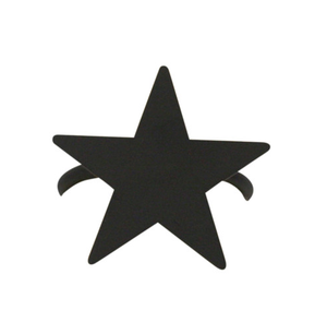 แหวนรองผ้าเช็ดปากโลหะ รูปดาว สำหรับงานแต่งงาน งานประดิษฐ์ สีดำ ใช้ซ้ำได้ แหวนรองผ้าเช็ดปากเหล็กทรงกลม - Product Image 1