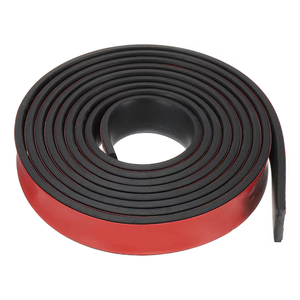 Joint d'étanchéité en mousse de caoutchouc EPDM extrudé, bande auto-adhésive en éponge, demi-rond, flexible, anti-poussière, pour porte - Product Image 1