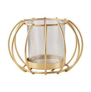 Porte-bougies votifs en métal de haute qualité au design standard, couleur or, pour la décoration de la maison et de mariage, bougies votives rondes - Product Image 2