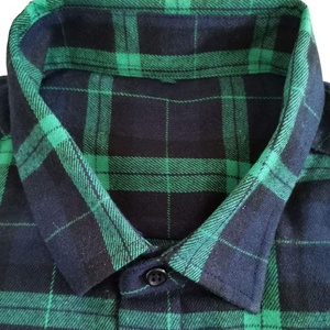 Chemise en flanelle douce et respirante à carreaux, boutonnée, pour garçons, taille 6XL, chemise en flanelle pour hommes avec design et taille personnalisés - Product Image 2