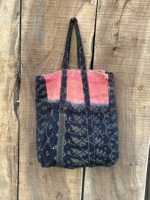 Sac fourre-tout Kantha en coton fait main, écologique, sac à bandoulière brodé, réutilisable pour le shopping, le marché, la plage, le pique-nique, les courses