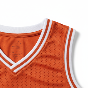 Camiseta de Baloncesto de Alta Calidad Personalizable, Transpirable, 100% Poliéster, para Niños, de Verano, de Secado Rápido, de Malla, sin Mangas, Ajuste Atlético, Cierre Frontal - Product Image 3