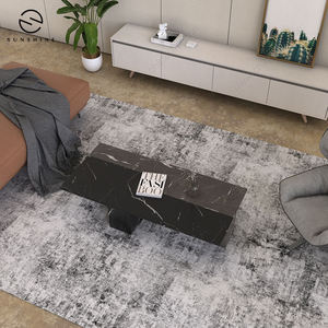 Mesa de Centro Rectangular Minimalista de Mármol con Base de Patas para Sala de Estar, Mueble de Interior con Diseño Duradero - Product Image 2