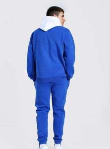 Ventes en gros de survêtements pour hommes en molleton à capuche surdimensionnés personnalisés pour l'hiver, ensemble deux pièces - Product Image 3