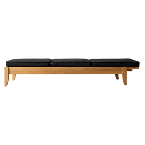 Modern The Langham Resort Wooden <b>Sunbed</b> With Adjustable Backrest Premium Outdoor Chaise Lounge Luxury Hotel Poolside Furniture - Product Image 3