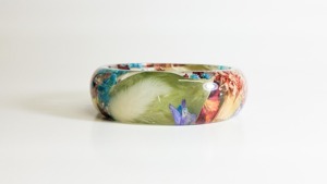 Bracelets en résine légers et confortables à porter, inspirés de fleurs naturelles, cadeau artistique et élégant pour les amoureuses des plantes - Product Image 6