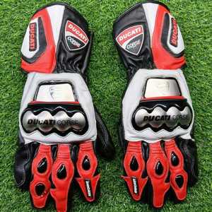 Ducati Corse Leather Racing <b>Gloves</b> – Protective Biker Gear <b>for</b> Men & <b>Women</b> - Product Image 2