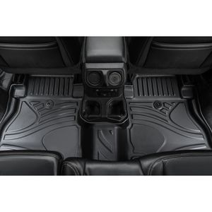 MKR nero impermeabile resistente alle macchie TPE auto tappetini 3 pezzi Set per 2018 + Jeep Wrangler JL 4 porte non compatibile JK 4XE modello - Product Image 2