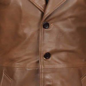 Manteau long en cuir, dernier design, nouvelle arrivée, manteau long en cuir pour l'hiver, manteau long en cuir le plus vendu - Product Image 6