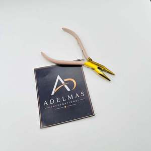 Pince à micro-perles pour extensions de cheveux, pince à bec de canard en acier inoxydable, impression de logo personnalisé, service OEM - Product Image 4