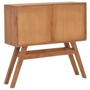 Tavolo Console in Legno di Teak Naturale Massiccio, Dimensioni Standard - Product Image 5