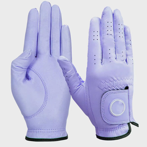 ถุงมือกอล์ฟสั่งทำขายส่ง OEM โลโก้สั่งทำ หนัง Cabretta น้ำหนักเบา ระบายอากาศได้ดี ปรับขนาดได้ สายรัดข้อมือ - Product Image 1