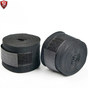 Bandages de boxe avec boucle pour le pouce, en coton respirant, absorbant l'humidité, pour l'entraînement MMA et Muay Thai - Product Image 1