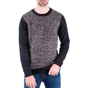 Pull en tricot à col en V pour homme, couleur unie, manches longues, vêtement décontracté d'hiver, 100% coton, anti-rides, respirant - Product Image 4