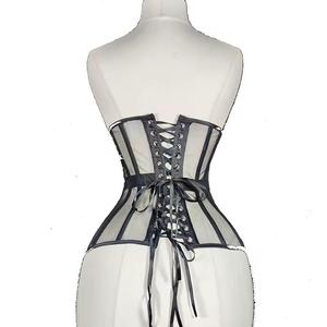 Corset Vintage Femme Overbust Sexy en Cuir Écologique Respirant pour Grandes Tailles, Effet Amincissant et Contrôle Moyen du Ventre - Product Image 4