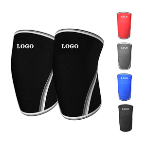 Rodilleras de compresión transpirables de neopreno de 7 mm para levantamiento de pesas y powerlifting, personalizadas al por mayor - Product Image 1