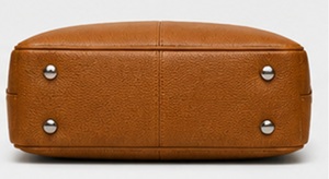 Gravs Sac messager souple en cuir véritable noir pour ordinateur portable de grande taille, style rétro classique, pour le bureau, le travail quotidien, imperméable - Product Image 5