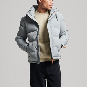 Wholesale Windproof Puffer <b>Jacket</b> with Fleece Hood Custom Outdoor <b>Winter</b> <b>Jacket</b> Men <b>Cheap</b> Price Coat for Cold Weather - Product Image 3