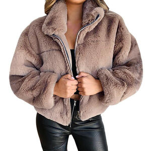 Manteaux Courts en Fausse Fourrure de Lapin Élégants et Chauds pour Femmes, Grande Taille, Collection Hiver 2026 OEM - Product Image 3