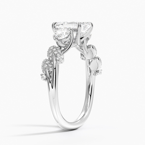 BOJ <b>Ring</b> 034 <b>Emerald</b> Cut 925 <b>Silver</b> Canopy Diamond & Rhodium Plated Wedding <b>Ring</b> 2ct D Color VVS1 Moissanite GRA Certified Sale - Product Image 2