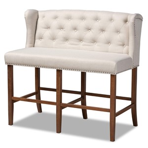 Cadre photo capitonné en bois de noyer beige avec garniture à clous - Écologique, fait main, durable - Vente en gros - Product Image 1
