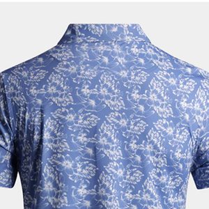 เสื้อกอล์ฟผู้ชายคุณภาพสูง ผลิตจากโพลีเอสเตอร์ผสมสแปนเด็กซ์ ระบายความชื้นได้ดี พร้อมรับสกรีนโลโก้ตามแบบ ODM แห้งเร็ว - Product Image 6