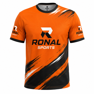 RONAL SPORTS T-shirt unisexe à manches longues en polyester respirant et à séchage rapide, imprimé par sublimation, idéal pour la moto en hiver - Product Image 1