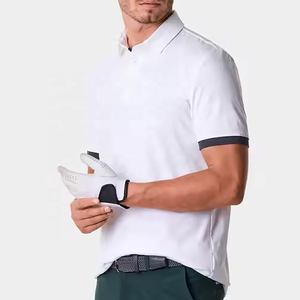 Short Sleeve Polo T Shirt Mens Cotton Embroidered Custom Logo Printing Slim Fit Cotton Polo Shirt Luxury - Product Image 1