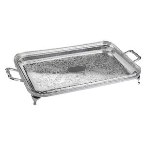 Plateaux en aluminium les plus vendus, taille et forme personnalisées, plateau de service alimentaire brillant argenté pour table, utilisés dans les hôtels et les restaurants - Product Image 2