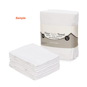 Serviettes de cuisine ultra absorbantes 100% coton, 70x70cm, séchage rapide, blanches, pour restaurant, bar, restauration commerciale - Product Image 1