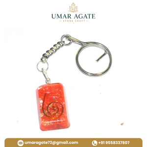 Best Price Orgone Keychain Jade Custom Shape <b>Orgonite</b> Polished Handmade Lightweight Crystal Crafts Reiki Travel Business Gift - Product Image 5