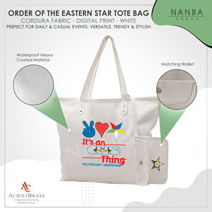 กระเป๋าโท้ทสีขาว เป็นสิ่งที่ OES ทำได้ แต่คุณคงไม่เข้าใจ |   กระเป๋าโท้ทกันน้ำสีขาวอีสเทิร์นสตาร์แบบสั่งทำพิเศษ - Product Image 3