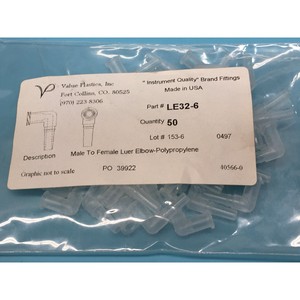 LOT DE 50 CONNECTEURS PLASTIQUES LE32-6 MÂLE-FEMELLE - Équipements et Pièces Semi-conductrices Globales de Confiance - Product Image 1