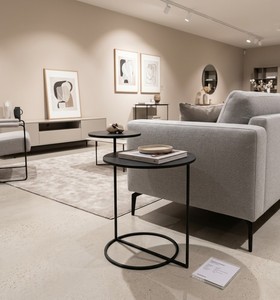Modern Round Metal Side <b>Table</b> Minimalist <b>Sofa</b> End <b>Table</b> with Dual Top Design for Living Room Bedroom - Product Image 5