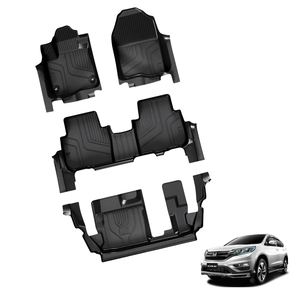 Hon Da CRV 2024 + 7 plazas Custom Fit All-Season Revestimientos de suelo de TPE impermeables Inodoro Tercera fila-Hecho en Vietnam Alfombrillas de coche - Product Image 1