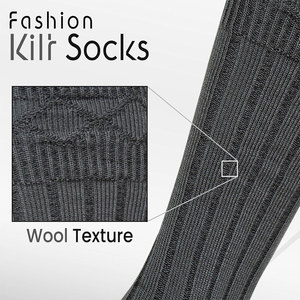 Top Rated Highland Scottish Kilt Hose <b>Socks</b> for Men Traditional <b>Long</b> Length <b>Wool</b> Blend Breathable Comfortable <b>Socks</b> 2026 - Product Image 3