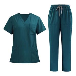 Hot Sale Custom Breathable Quick Dry Twill Fabric Unisex <b>Doctor</b> Uniforms Medical Nursing Scrubs Clinic Scrub <b>Sets</b> Short Sleeve - Product Image 3