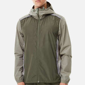 Custom Men's Outdoor Windbreaker Set Waterproof 2 Piece Tracksuit Hooded Running Jacket and Jogger Pants Sportswear <b>Suit</b> Sets - Product Image 1