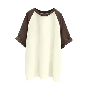 Camiseta de Manga Raglán para Hombre Bugzy Apparels, Blanca y Negra, de Algodón Jersey, Cuello Redondo, con Logotipo Estampado en la Parte Delantera - Product Image 6