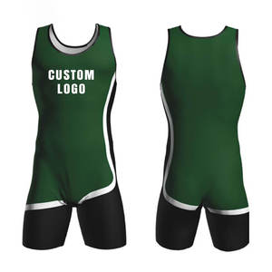 High Quality Custom Sublimation & Digital Printing Breathable Polyester Wrestling Singlets <b>Adjustable</b> <b>Strap</b>-Customizable Designs - Product Image 1