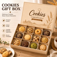 Boîtes d'emballage pour pâtisserie, biscuits et plats à emporter en carton écologique avec logo personnalisé
