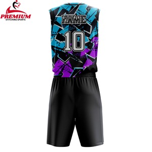 Maillot de basket personnalisé respirant grande taille pour l'été, design imprimé, créez votre propre ensemble uniforme réversible par sublimation pour hommes - Product Image 2