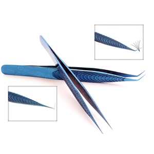 คีมหนีบขนตามาใหม่สำหรับขนตาแบบแยกขนตาแหนบปลายไฟเบอร์คุณภาพสูงบรรจุแบบมืออาชีพ - Product Image 2